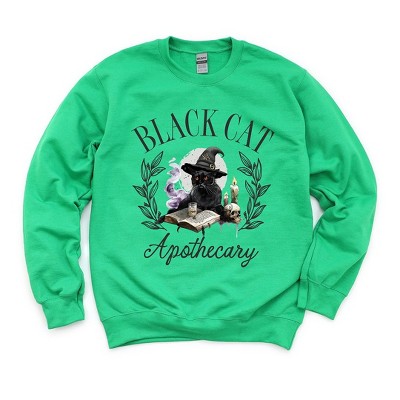 Simply Sage Market Women's Graphic Sweatshirt Black Cat Apothecary