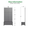 Wooakway Metal Planter Box with Trellis Raised Garden Bed with Arbor Privacy Screen Black/Gray/brown - 4 of 4