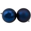 Northlight 12ct Shatterproof 2-Finish Christmas Ball Ornament Set 4" - Blue - 2 of 2