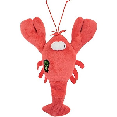 goDog Action Plush Lobster Animated Squeaky Dog Toy, Chew Guard Technology - Red, One Size