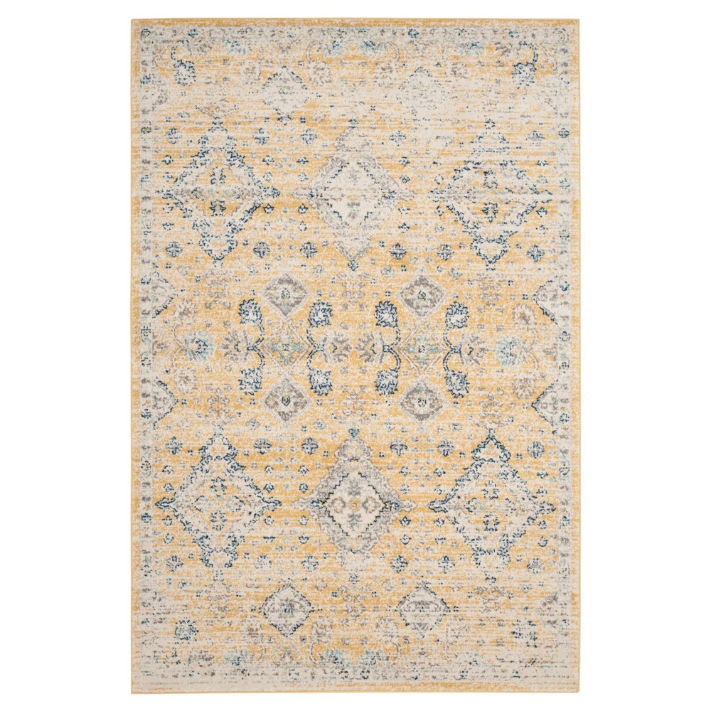 Gold/Ivory Abstract Loomed Area Rug - (9'x12') - Safavieh