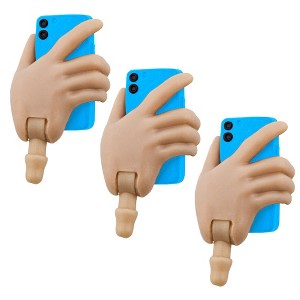 Cell Phone Accessory Hand for Figures Toy Company Ultimate 4.25 Inch Kid Figures [White / Blue Phone] (Set of Three) - 1 of 4