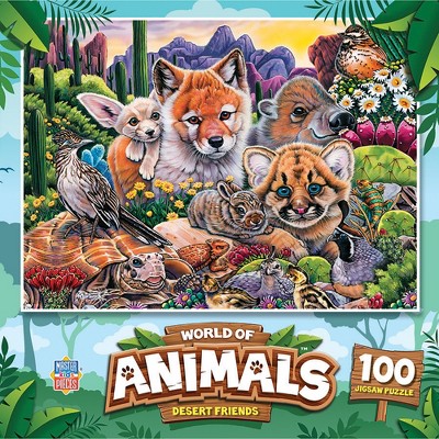 MasterPieces World of Animals Desert Friends 100 Piece Jigsaw Puzzle