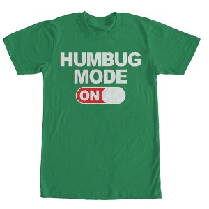 Men's Lost Gods Christmas Humbug Mode On T-Shirt - 1 of 4
