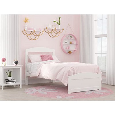 AFI Furnishings Warren Platform Bed T with Footboard WH