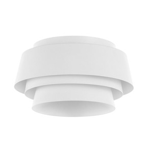 Soraya 3 Light 14" Flush Mount - FLU4111 - White - Safavieh - 1 of 4