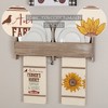 Farmer's Market Harvest Muslin Unbleached Tea Towel Set of 2 19x28 - 4 of 4