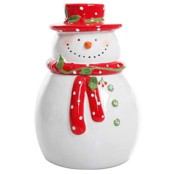 Gibson Jolly Plenitude 7.5in Snowman Cookie Jar