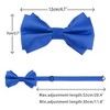 Elerevyo Men's Pre-tied Formal Satin Solid Color Formal Tuxedo Bow Ties - 3 of 4