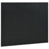 vidaXL Room Divider Freestanding Privacy Screen for Room Separation Steel - Black 78.7" x 70.9" - 3 of 4