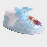 Toddler Girls' Frozen Sock Slippers - Blue