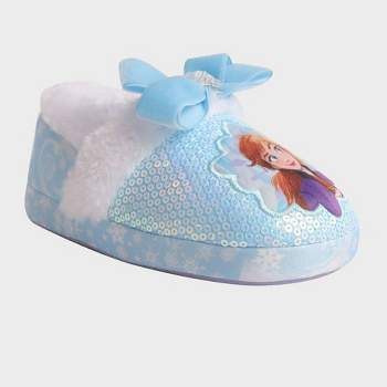 Toddler Girls' Frozen Sock Slippers - Blue