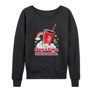 Women's - Coca-Cola - Have A Coke And A Smile Lightweight French Terry Slouchy - 1 of 4