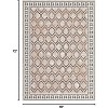 Nasitip Area Rug Soft Contemporary Carpet, Geometric Checkered Floor Cover Ultra-Thin Modern Diamond Pattern Rug for Bedroom Office - 3 of 4