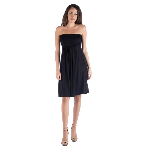 Strapless Empire Waist Mini Dress black m Target