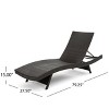 Christopher Knight Home Salem Outdoor 4 Piece Adjustable Wicker Chaise Lounges and Side Tables - 3 of 4