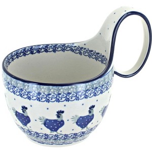 Blue Rose Polish Pottery 845 Ceramika Artystyczna Soup Mug - 1 of 2