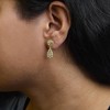 Haus of Brilliance 14K Yellow Gold Plated Silver 1/5 Cttw Diamond Teardrop Filigree Earrings - 4 of 4