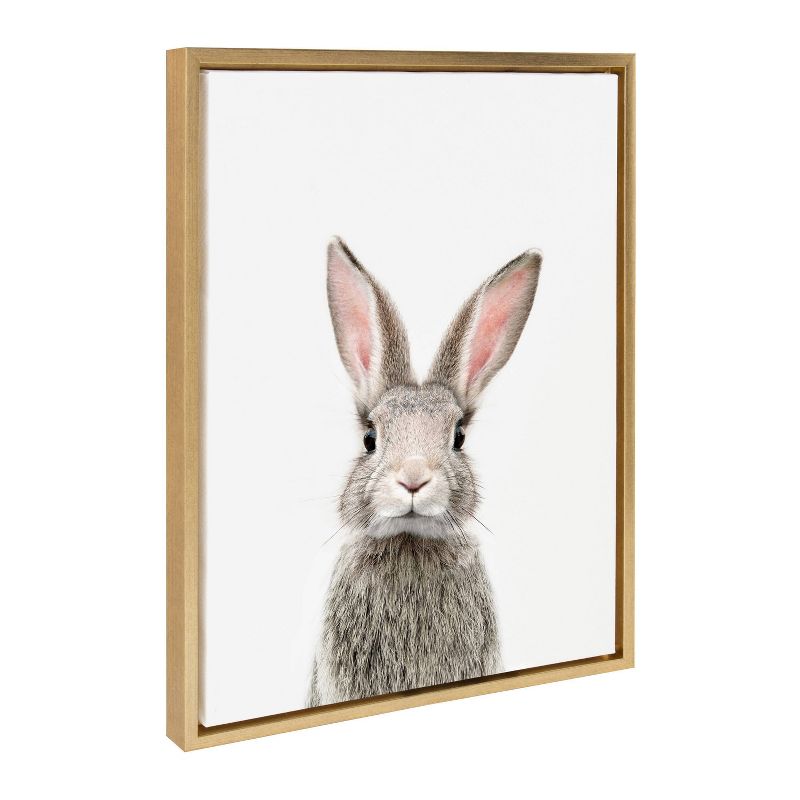 Sylvie Young Rabbit Framed Canvas by Amy Peterson - Kate & Laurel All Things Decor, 2 of 7