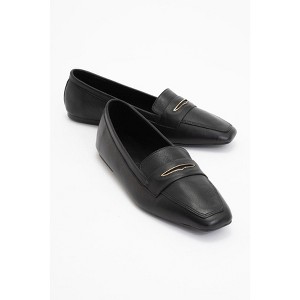 Iridessa - Black Leather Loafers (Women) | Forever & Always Shoes - 1 of 4