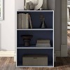 24/7 Shop At Home 35.3" Silkpath Modern 3 Tier Stackable and Modular Bookcase - image 3 of 4