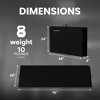 BalanceFrom Fitness 96 x 48 Inch All Purpose Exercise Mat Bundled with 8 Foot Balance Beam Foldable Gymnastic Activity Set, Black - 4 of 4