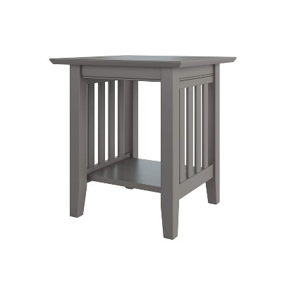 AFI Furnishings Mission End Table Grey