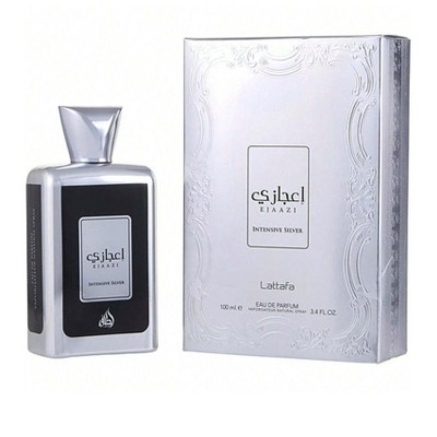 Lattafa Ejaazi Intensive Silver By Lattafa Unisex Cedar, Moss, Mandarin Orange, Grapefruit, Amber  Eau De Parfum Spray 3.4 Oz