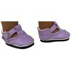 Doll Clothes Superstore Lavender Mary Jane Shoes Fit 18 Inch Dolls - 4 of 4