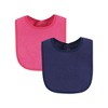 Hudson Baby Girls Drooler Bib with Waterproof Lining, Pink Mint, One Size - 4 of 4