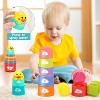 Pull String Stacking Cup Toy with Shape Sorter, Sensory Development Set for Babies 6-18 Months - 4 of 4