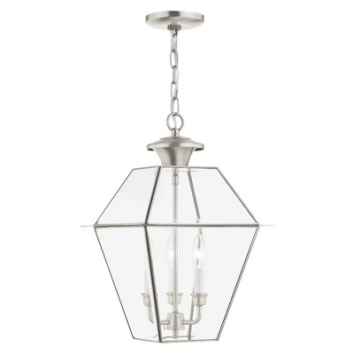 Livex Lighting Westover 3 - Light Pendant in  Brushed Nickel