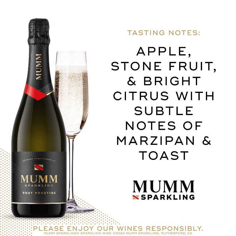 Mumm Sparkling Wine Brut Prestige - 750ml Bottle, 2 of 8