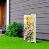 HomeRoots 30" Green Pink White And Yellow Solid Wood Wildflowers Garden Stake - 2 of 4
