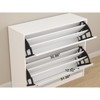 ZHUTA Shoe Cabinet flip, with Small Mirror Edge Gap, Mirror Shoe Cabinet storage, 3 Flip Drawers, for Entryway Bathroom Bedroom - 4 of 4
