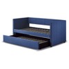 NicBex Twin Size Upholstered Nailhead Trim Daybed with Pull-out Trundle for Bedroom,Living Room,Apartment - 3 of 4