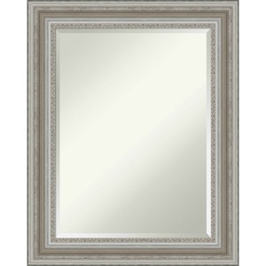 24" x 30" Parlor Framed Wall Mirror Silver - Amanti Art: Modern Beveled, No Assembly Required - 1 of 4