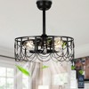 Bella Depot 21" Vintage Metal Ceiling Fan with Light and Remote 6-speed Reversible Fan - 3 of 4