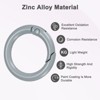 Unique Bargains Metal Spring O Rings Zinc Alloy Durable Multipurpose Lightweight Buckle 5/8 Inch - 2 of 4