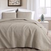 FIONECA Oversized 3 Piece Quilted Bedspread Set Includes Bedspread Matching Shams For Versatile Bedroom Styling - 2 of 4