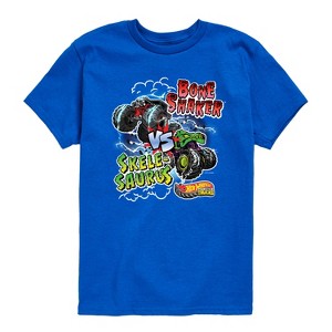 Boys' - Hot Wheels - Bone Shaker Vs Skelesaurus -Youth Short Sleeve Graphic T-Shirt Short Sleeve Graphic T-Shirt - 1 of 4