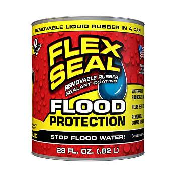 Flex Seal Family of Products Flood Protection Yellow Liquid Rubber Sealant Coating 28 oz (4 pk)