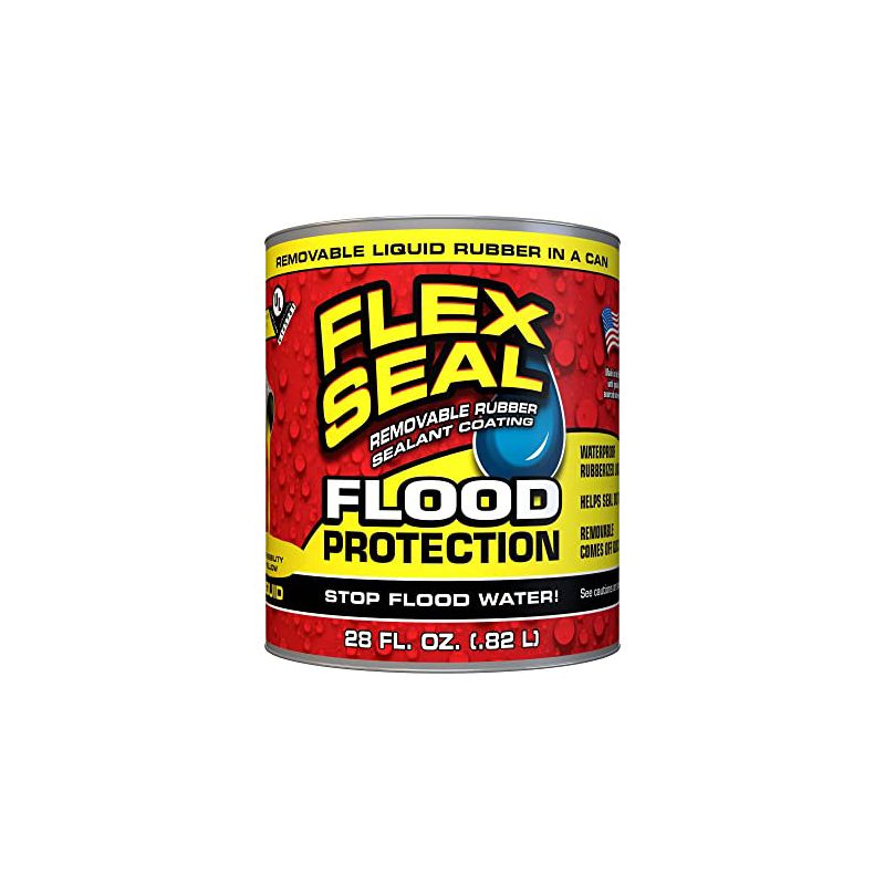Flex Seal Family of Products Flood Protection Yellow Liquid Rubber Sealant Coating 28 oz (4 pk), 1 of 2