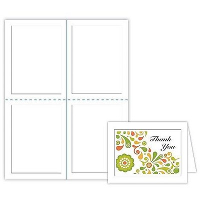 Blanks USA 5 1/2 x 4 1/4 80 lbs. Smooth Cover Note Card White 500/Pack PFG2S82WH