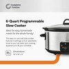 Complete Cuisine CC-6200-SS-PG 6-Quart Programmable Slow Cooker - 2 of 4