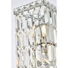 Elegant Lighting Maxime 2 light Chrome Wall Sconce Clear Royal Cut Crystal - image 4 of 4