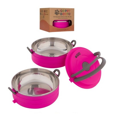 Healthy Human Travel Dog Bowls | Set of 2 Interlocking Bowls