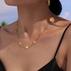 Four Leaf Clover Necklace for Women - HTUTWOO™ CZ Cubic Zirconia Chocker Necklace, Adjustable Jewelry, for Everyday Wear&occasions - 2 of 4