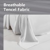 Captiva Designs Luxury Tencel Lyocell Duvet Cover Set, Queen/King, Silky Soft, Cooling & Breathable 3-Piece Bedding - 4 of 4