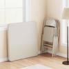 Folding Table, 33.6 Inch Folding Card Table, Portable Square Folding Table with PU Soft Cushion - 4 of 4